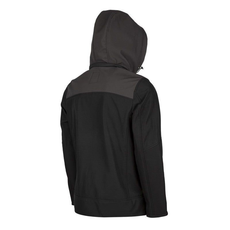 Wolfstar Stil Kapşonlu Softshell Mont Siyah Gri
