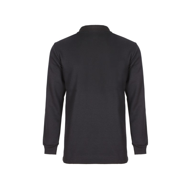 Lacivert Polo Yaka Uzun Kol Tişört