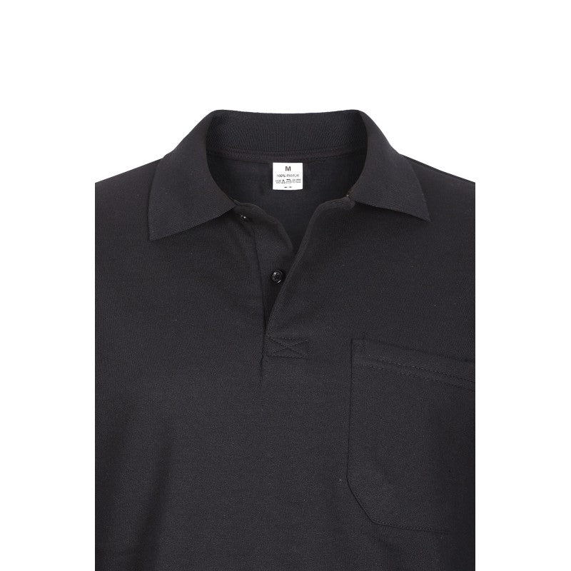 Lacivert Polo Yaka Uzun Kol Tişört